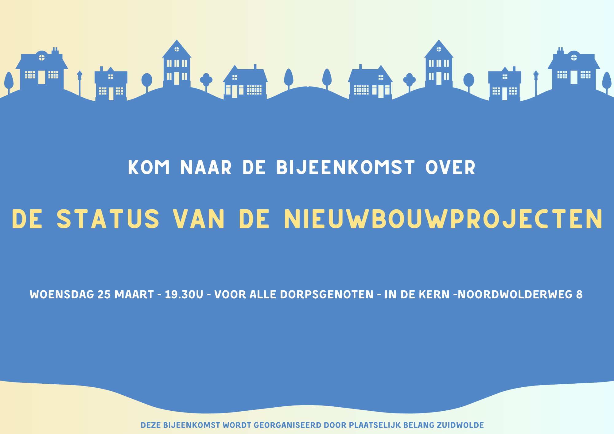 Informatieavond nieuwbouwprojecten